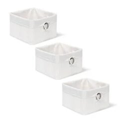 3x Corbeilles Panier De Rangement Bambou -Komar || Wenko || Amadeus Soldes Magasin dbd090133a6145c38c39c79db26c29e1