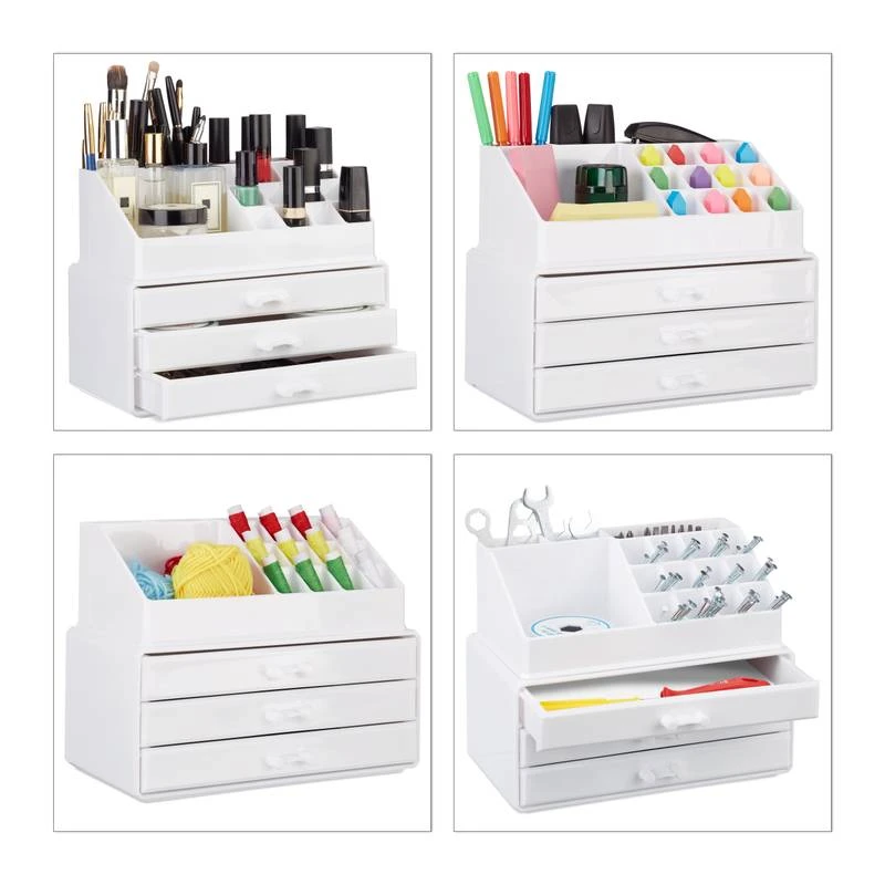 1x Organiseur Maquillage 3 Tiroirs Noir 17 1x Organiseur Maquillage 3 Tiroirs Noir – Image 15