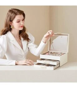 Boîte à Bijoux Avec Couvercle En Verre -Komar || Wenko || Amadeus Soldes Magasin dd4dc852ac97485d933c844b8ad511f4