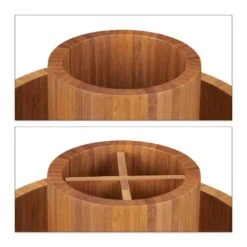 Organiseur Maquillage Rotatif En Bambou -Komar || Wenko || Amadeus Soldes Magasin de6fa7e417784daeb3325af2690e1654