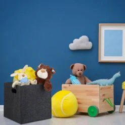 1x Panier à Bûches Carré En Feutre Gris -Komar || Wenko || Amadeus Soldes Magasin df2bee38953a47aca11ae027597c7cde