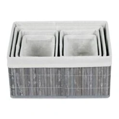 Lot De 24 Paniers De Rangement Noir -Komar || Wenko || Amadeus Soldes Magasin df75f5262f7e4caf9d976d876a590649 2