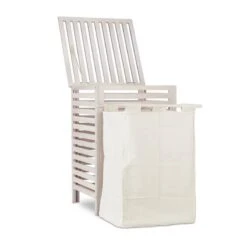 Panier à Linge En Noyer Blanc -Komar || Wenko || Amadeus Soldes Magasin e03717dafeeb4932bdbe30d998eef73d