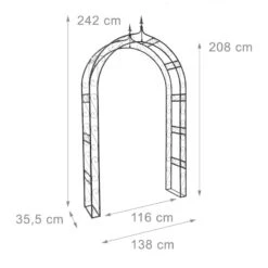 Arche à Rosiers Pointue Tuteur Plante -Komar || Wenko || Amadeus Soldes Magasin e10e97df899540a4b66feed711873767