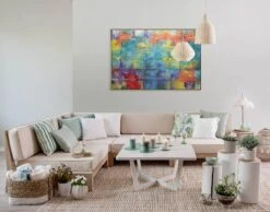 Tableau Peint à La Main Rainbow Glimmer -Komar || Wenko || Amadeus Soldes Magasin e2a4683cef814c2dae1e7673bdbfef36