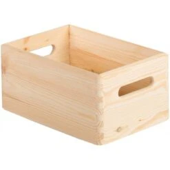 Caisse En Bois De Rangement 30 X 20 X 14