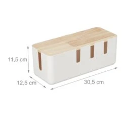 Boîte Cache-câbles Avec Couvercle Bois -Komar || Wenko || Amadeus Soldes Magasin e30f9b7bd9bd4857a16a506ce16b5323