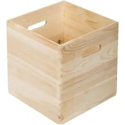 Cube En Pin Massif - L30 X H30 Cm
