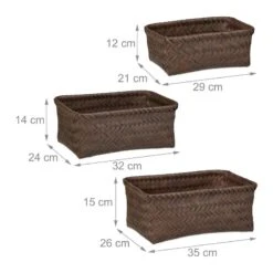 Lot De 3 Paniers De Rangement Tressés -Komar || Wenko || Amadeus Soldes Magasin e5241bf922494f6abd1ade58739b2be4