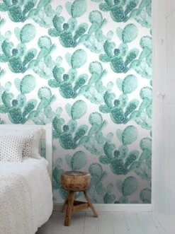 Papier Peint Cactus Peint à L'aquarelle -Komar || Wenko || Amadeus Soldes Magasin e64ab66a01094050a86593765959f905