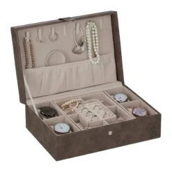 Boîte à Bijoux Effet Cuir