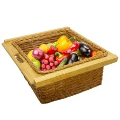 2 Paniers En Osier De 600 Mm -Komar || Wenko || Amadeus Soldes Magasin e8df7d45b9c94060b78f4ad81c9a3da6