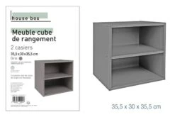 Etagère Cube Rangement 2 Cases -Komar || Wenko || Amadeus Soldes Magasin ea6b2d62a9ea4d088471c256b337773d