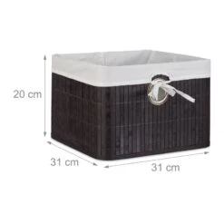 2x Corbeilles Panier De Rangement Bambou -Komar || Wenko || Amadeus Soldes Magasin eaaefee07cc0457d963cf79df4eebd32