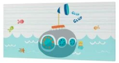 Sea Life Toile 27x54 Cm