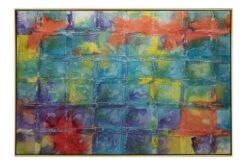 Tableau Peint à La Main Rainbow Glimmer