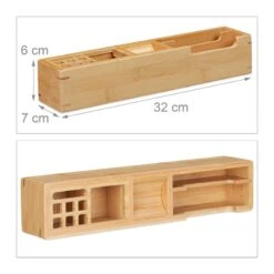 Organiseur De Bureau En Bambou 11 Cases -Komar || Wenko || Amadeus Soldes Magasin ec7a01cc582045d982f6f2ffc95fec33