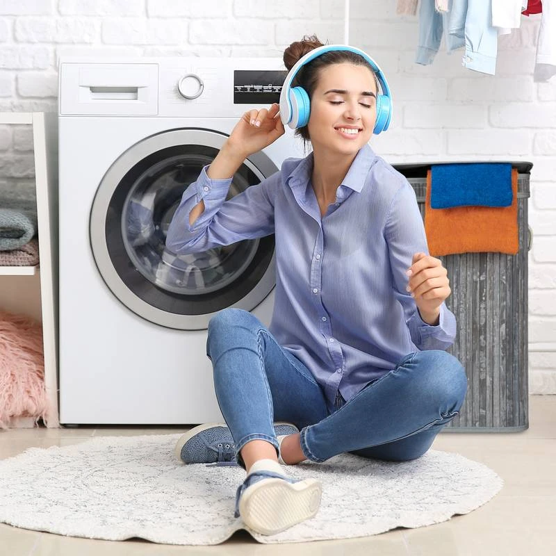 Lot De 2 Paniers à Linge Bambou Gris 5 Lot De 2 Paniers à Linge Bambou Gris – Image 3