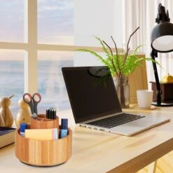 Organiseur Maquillage Rotatif En Bambou -Komar || Wenko || Amadeus Soldes Magasin edf7f18cd19f430a864fa9b08214dab8