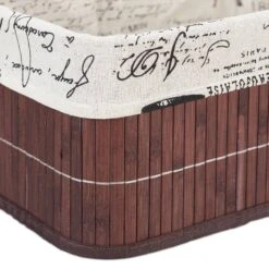 4x Paniers De Rangement En Bambou Motifs -Komar || Wenko || Amadeus Soldes Magasin efaf7ba6ac5a49d3b68c20890ccb2838