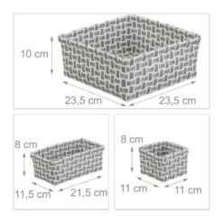 Boîte De Rangement Lot De 4 Paniers -Komar || Wenko || Amadeus Soldes Magasin f05fb6ec9b074f138cd3518aecf539f3