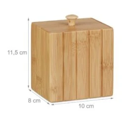 2x Boîtes De Rangement Bambou Couvercle -Komar || Wenko || Amadeus Soldes Magasin f6594d9bcd9242299434d8fce0a485f4