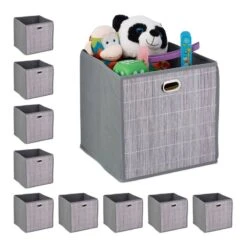 10x Paniers De Rangement En Bambou Haut -Komar || Wenko || Amadeus Soldes Magasin f65cfeb2476e46419404259f7ef828d5