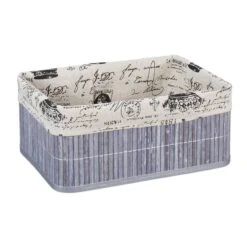 2x Paniers De Rangement En Bambou Motifs -Komar || Wenko || Amadeus Soldes Magasin f76a35f7153e4c6d9e4df3013b28acc7