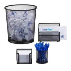 Set 4 Fournitures De Bureau En Métal -Komar || Wenko || Amadeus Soldes Magasin f789d76957f440eeb58bb2be9617929c