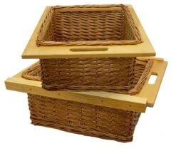 2 X Paniers En Osier 500 Mm