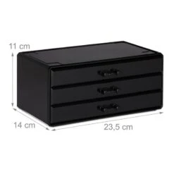 1x Organiseur Maquillage 3 Tiroirs Noir 31 1x Organiseur Maquillage 3 Tiroirs Noir -Komar || Wenko || Amadeus Soldes Magasin f8c38389b6754b068ef08cfdd6f42bcf