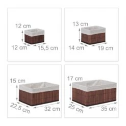 Lot De 6 Paniers De Rangement Gris -Komar || Wenko || Amadeus Soldes Magasin f8c9bb0b1cfa46e186f14652c1a4d0fc