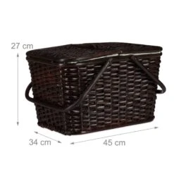 Panier De Pique-Nique Tressé Couvercle -Komar || Wenko || Amadeus Soldes Magasin fc86f55c3f5d44049a215e925f1efb5e