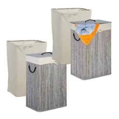 2x Panier Lessive Bambou Rectangulaire -Komar || Wenko || Amadeus Soldes Magasin fc9fe07090aa492492973e833e1200a0