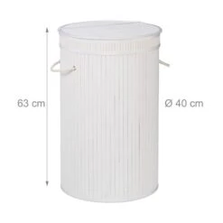 Corbeille à Linge Bambou Couvercle -Komar || Wenko || Amadeus Soldes Magasin fce8f96a13cc4ff18a443336933195af