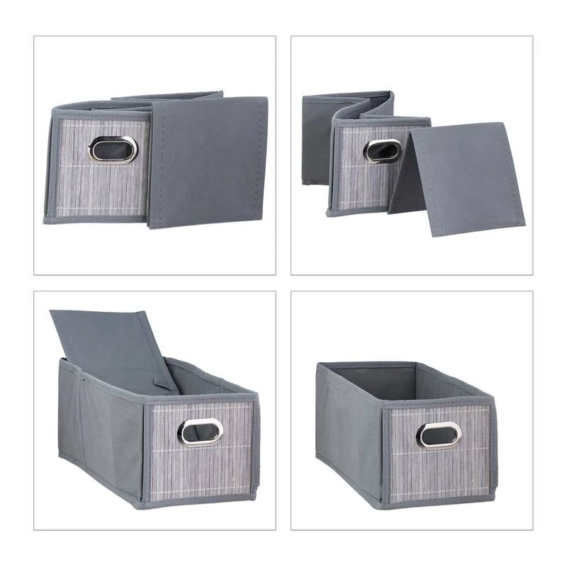 4x Paniers De Rangement En Bambou étroit 21 4x Paniers De Rangement En Bambou étroit – Image 19