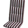 Coussin Amovible Basic Line -Komar || Wenko || Amadeus Soldes Magasin stuhlauflage basic line hochlehner weiss bordeaux gestreift 1351617