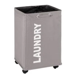 Wenko Panier à Linge Quadro -Komar || Wenko || Amadeus Soldes Magasin waeschesammler quadro kunstfaser lichtgrau 4556832